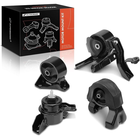 A-Premium Engine Motor and Transmission Mount Kit Compatible with Kia Optima 2007-2010 Magentis 2007-2010 2.4L 4-PC Set Replace# 219302G000 219302G100