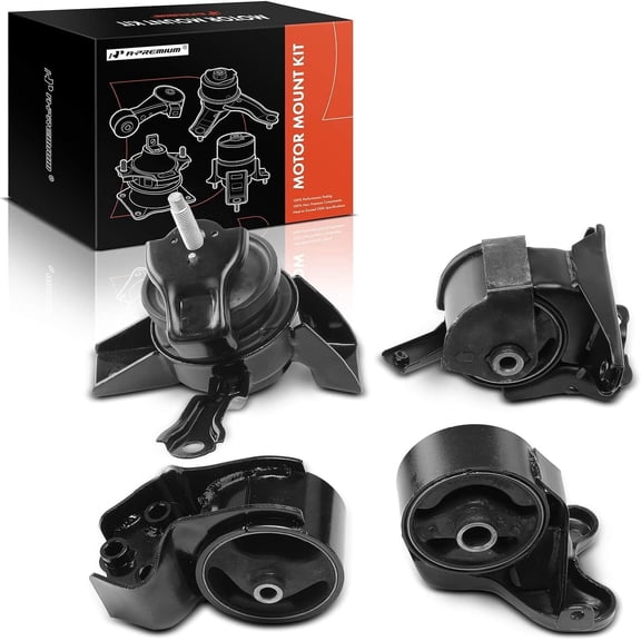A-Premium 4PCS Engine Motor Mount and Transmission Mount Set Compatible with Kia Spectra 2007-2009 2.0L, Spectra5 2007-2008 2.0L, Automatic Transmission, Replace# 219102F150, 218302F300