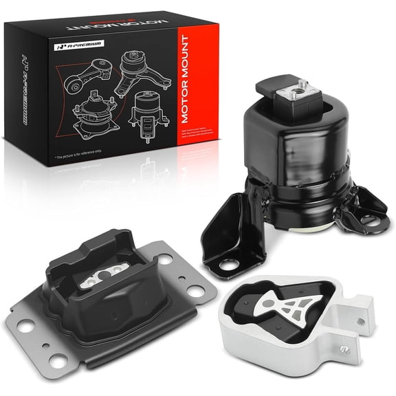 A-Premium Engine Motor and Transmission Mount Kit Compatible with Ford Fusion 2013 2014 2015 2016 2.5L, 3-PC Set, Replace# 6G9Z6068A, DG9Z6038H