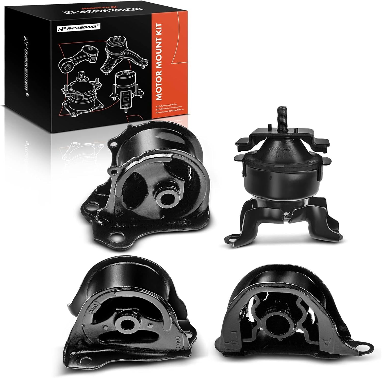 A-Premium Engine Motor and Transmission Mount Kit Compatible with Honda CR-V 1998-2001 L4 2.0L, Manual Transmission, 4-PC Set