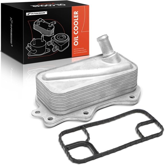 A-Premium Engine Oil Cooler Compatible with Jeep WK2 Series Grand Cherokee 2022-2024, JL Series Wrangler 2018-2024, 2.0L