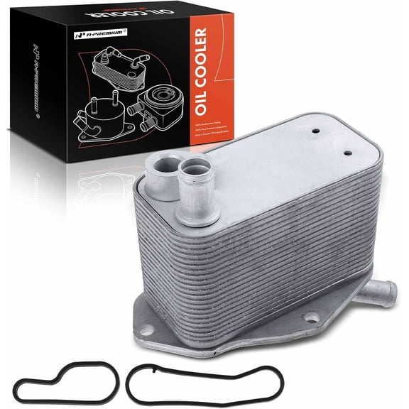 A-Premium Engine Oil Cooler Compatible with Land Rover LR2 2008-2010 Volvo XC60 2010-2011 XC90 2007-2009 S60 2016 XC70 2008-2009 S80 2007-2015 V70