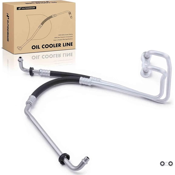 A-Premium Engine Oil Cooler Line Hose Assembly Compatible with Chevrolet Blazer 1996-2005 S10 GMC Jimmy Sonoma 1996-2004 Oldsmobile Bravada 1996-2001