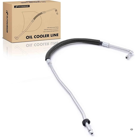 A-Premium Engine Oil Cooler Line Hose Assembly | Compatible with Chevrolet Tahoe 1996-2000 K1500 Suburban K2500 K3500 GMC Yukon K1500 Cadillac Escalade