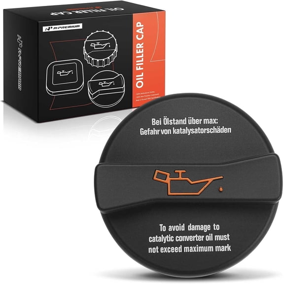 A-Premium Engine Oil Filler Cap Oil Cap Compatible with Volkswagen Jetta,Passat, Golf, Tiguan, Beetle, CC, Touareg, Eos, Atlas Cross Sport, Rabbit, Scirocco & Audi A4 A5 A6 A3 A7 A8 TT RS Quattro, Q7