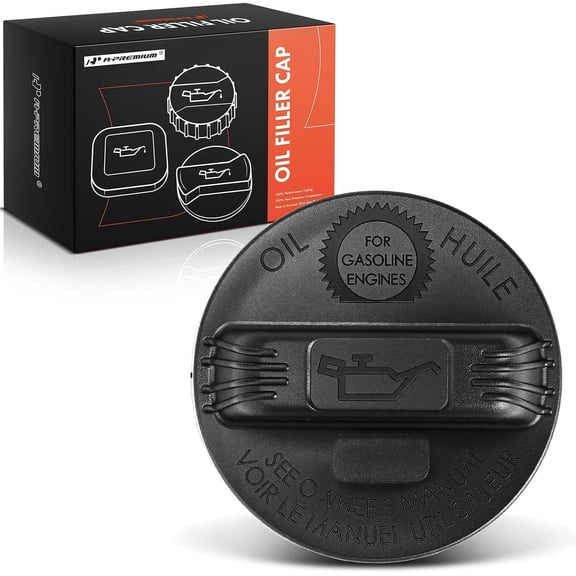 A-Premium Engine Oil Filler Cap Oil Cap Fit For Honda Accord Civic CR-V Ridgeline Pilot Odyssey Passport Fit Element & Acura ZDX TSX TLX TL RSX RLX RL RDX MDX ILX, # 15610RAAA01, 15610P5G000