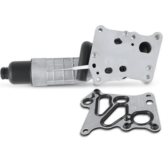 A-Premium Engine Oil Filter Housing Adapter Assembly - Compatible with Mercedes-Benz Vehicles - C250 2012-2015, SLK250 2012-2015 - 1.8L - Replace # 2711801410AL
