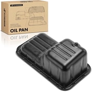 A-Premium Engine Oil Pan Sump with Drain Plug Compatible with Chevrolet Spark 2013 2014 2015, 1.2L, Replaces 25186958