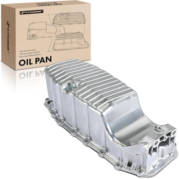 A-Premium Engine Oil Pan Sump with Drain Plug Compatible with Dodge Dart 2013-2016 & Fiat 500L 2014-2020 & Jeep Renegade 2015-2018, 1.4L