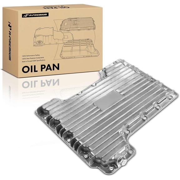 A-Premium Engine Oil Pan Sump with Drain Plug Compatible with Land Rover Range Rover HSE 2003-2005 V8 4.4L