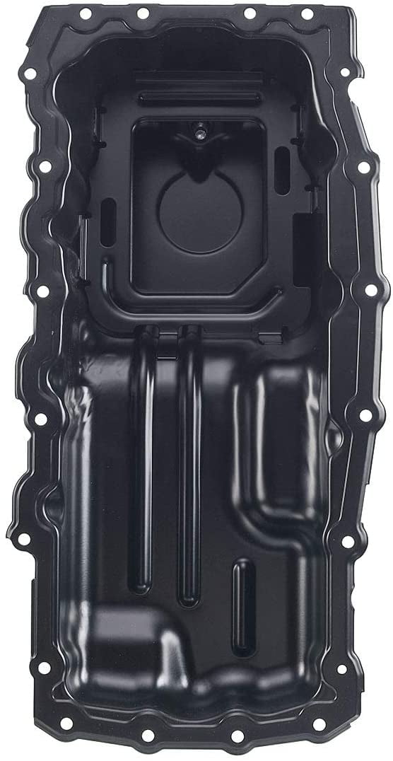 A-Premium Engine Oil Pan with Drain Plug Compatible with Ford F-150 2010-2014 F-250/350 Super Duty 2011-2019 V8 6.2L