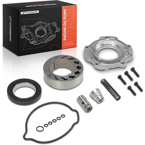 A-Premium Engine Oil Pump for 6.0L - Compatible with Ford F-250 F-350 F-450 F-550 Super Duty 2003-2007, E-350 E-450 Super Duty 2004-2010, E-350 Club Wagon 2004-2005, Excursion 2003-2005