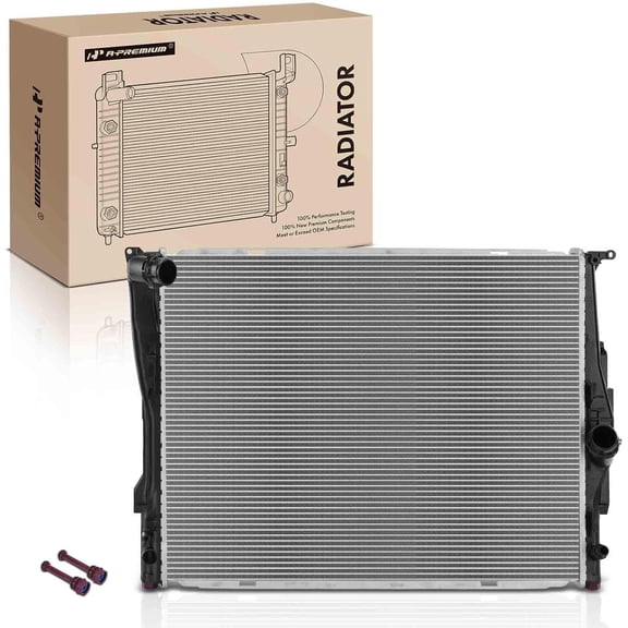 A-Premium Engine Radiator Compatible with BMW E89 E90 E91 128i 325i 325xi 328i 330i 330xi 330xi L6 3.0L N52 Manual Transmission Fits select: 2008 BMW 328 I SULEV, 2006 BMW 325 I AUTOMATIC