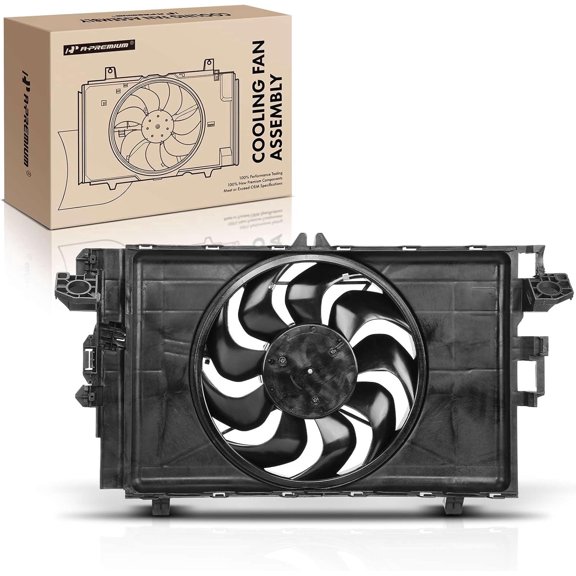 A-Premium Engine Radiator Cooling Fan Assembly with Brushless Motor Compatible with Select Tesla Models - Model 3 2017 2018 2019 2020 2021 - Replace# 107708400D