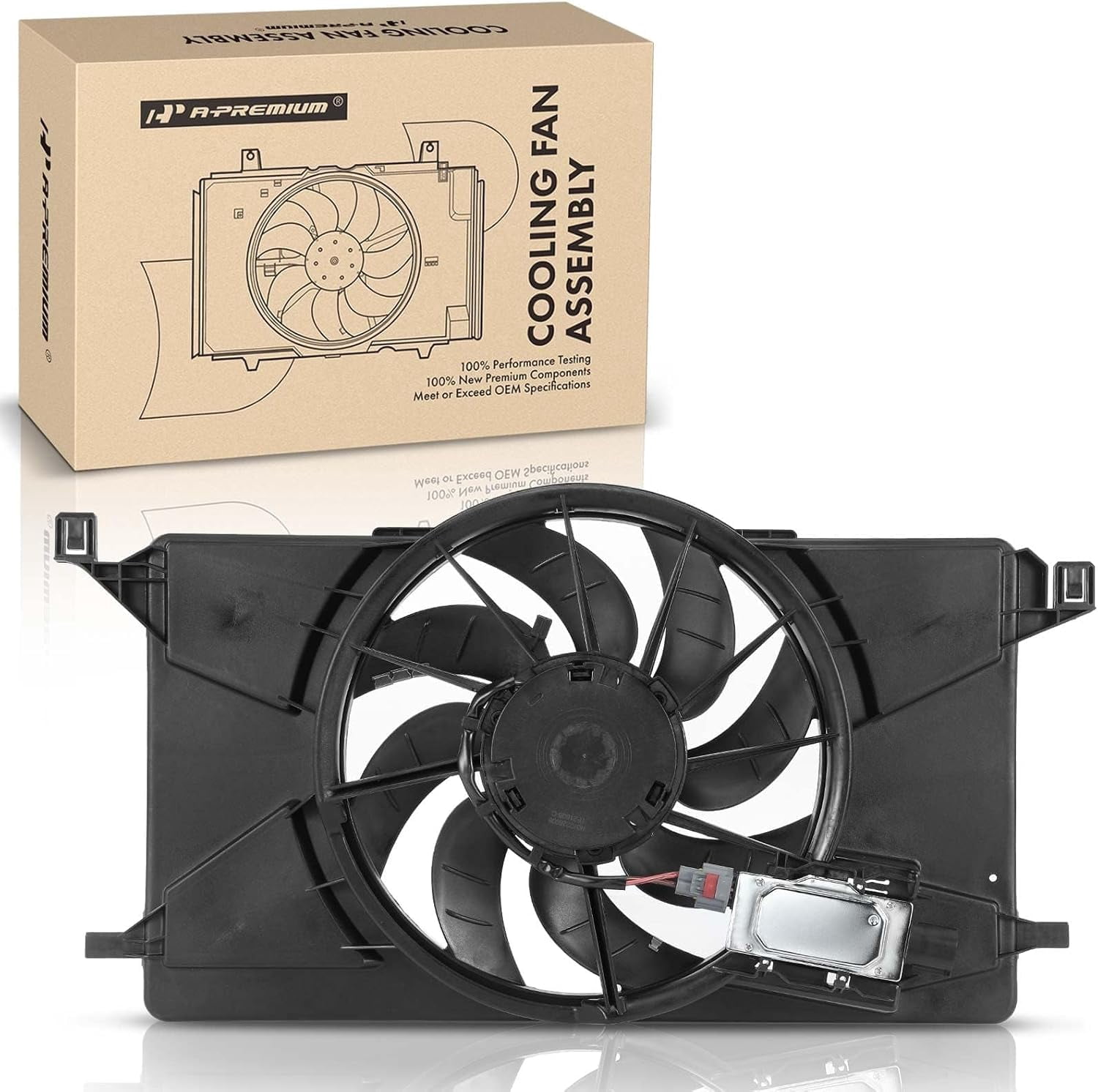 A-Premium Engine Radiator Cooling Fan Assembly Compatible with Ford ...