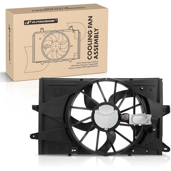 A-Premium Engine Radiator Cooling Fan Assembly Compatible with Ford Taurus 2008-2012, Taurus X 2008-2009 & Lincoln MKS 2009-2012 & Mercury Sable 2008-2009, 3.5L 3.7L, Replace# 8G1Z8C607A