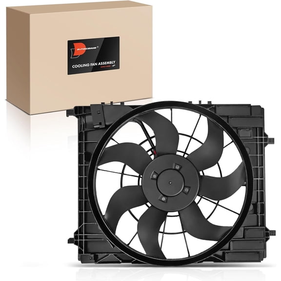 A-Premium Engine Radiator Cooling Fan Assembly Compatible with Select Mercedes-Benz Models - GLE350/GLE450/GLE580/GLS450/GLS580 2020-2022, GLE53 AMG 2021-2022, 2.0L 3.0L 4.0L