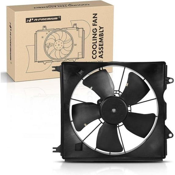 A-Premium Engine Radiator Cooling Fan Assembly Compatible with Acura RDX 2007 2008 2009 2010 2011 2012, 2.3L, with Motor