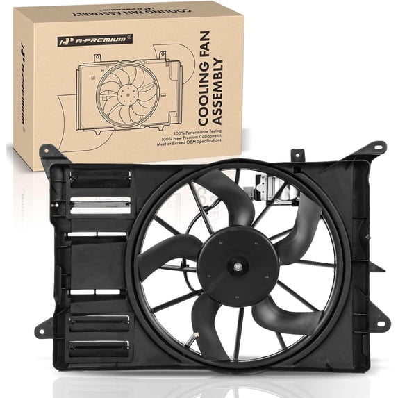 A-Premium Engine Radiator Cooling Fan Assembly Compatible with Ford Edge 2012 2013 2014 2.0L