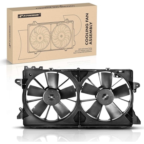 A-Premium Engine Radiator Cooling Fan Assembly Compatible with Ford F-150 2010-2014, Expedition 10-13 15-17 & Lincoln Navigator 2010-2017