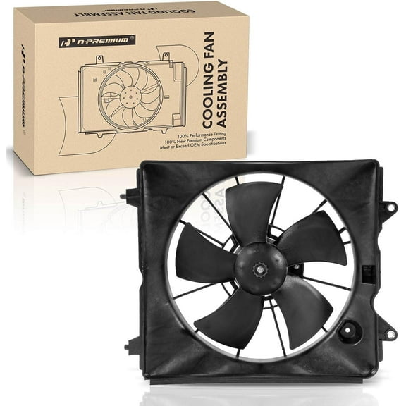 A-Premium Engine Radiator Cooling Fan Assembly Compatible with Honda CR-V CRV 2007 2008 2009 2.4L, with Shroud, Left Driver Side