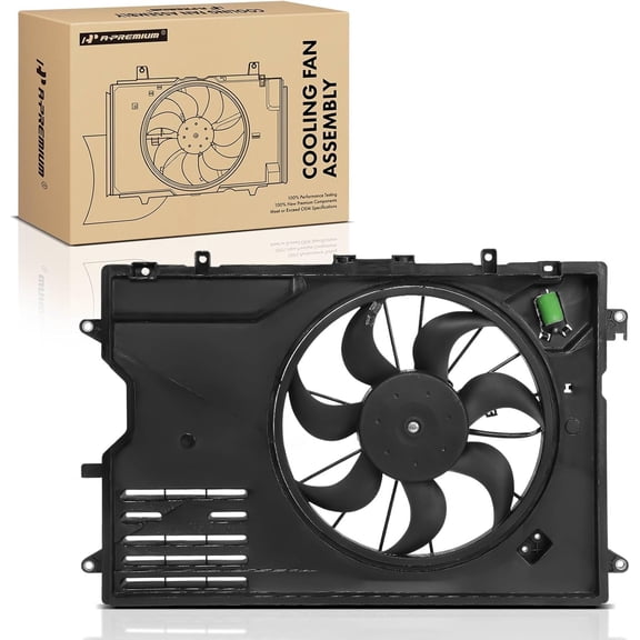 A-Premium Engine Radiator Cooling Fan Assembly Compatible with Mazda Models - 3 Sport 2019-2021, CX-30 CX30 2020-2023