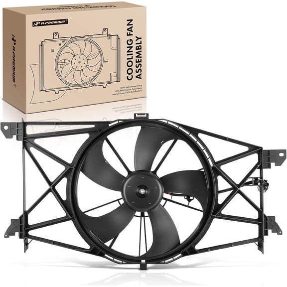 A-Premium Engine Radiator Cooling Fan Assembly Compatible with Select Ram Models - 2500, 3500, 4500, 5500, 2019 2020 2021 2022 2023