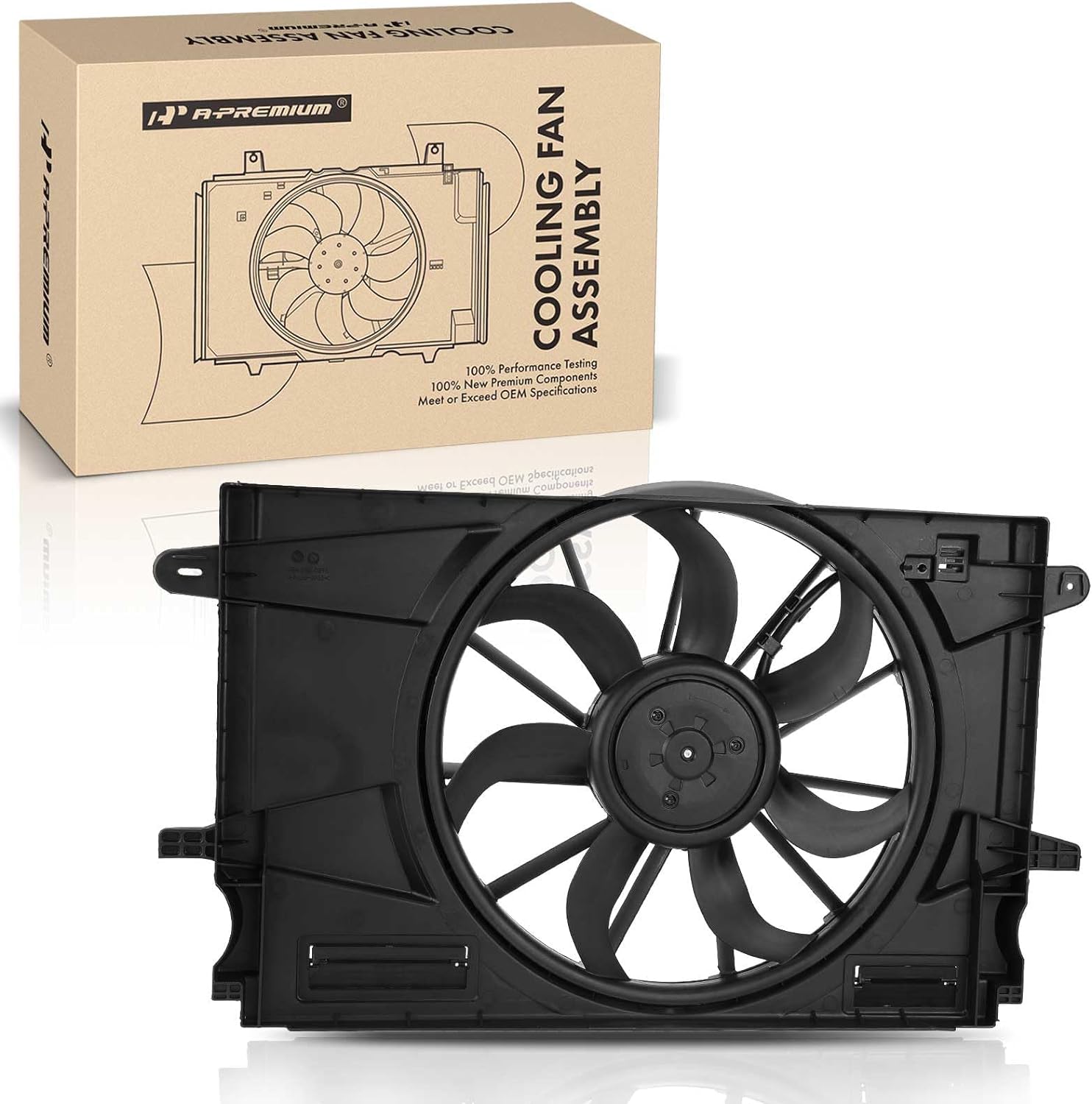 A-Premium Engine Radiator Cooling Fan Assembly with Brushless Motor ...