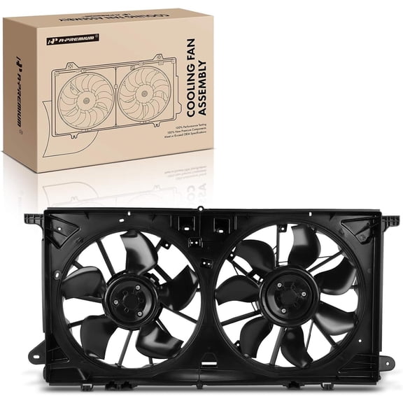 A-Premium Engine Radiator Cooling Fan Assembly with Brushless Motor Compatible with Select Ford Models - F-150 F150 2021 2022 2024 2025