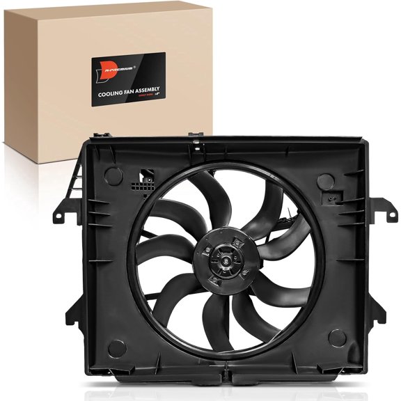 A-Premium Engine Radiator Cooling Fan Assembly with Brushless Motor Compatible with Select Ram Models - 1500 2014-2018, 1500 Classic 2019, 3.0L
