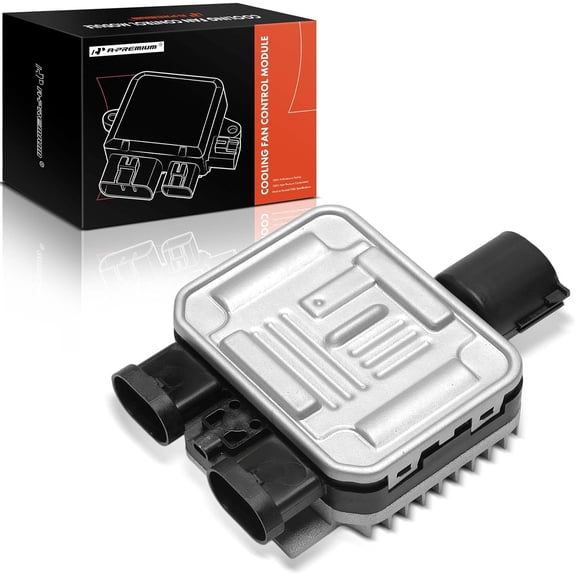 A-Premium Engine Radiator Cooling Fan Control Module Compatible with 2007-2016 Ford Edge Flex & Lincoln MKX & Volvo XC60 S60 XC70 S80 V60 V70 & Land Rover LR2 Replace # 7T438C609BA 6G918C607BE
