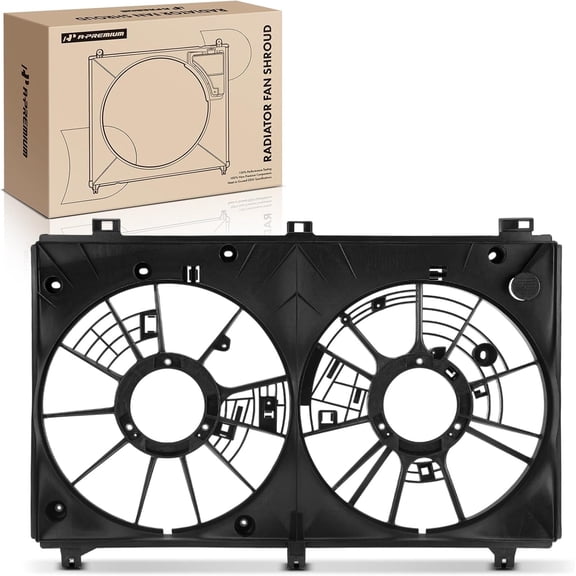 A-Premium Engine Radiator Cooling Fan Shroud Compatible with Lexus RC F 2017-2018 5.0L, RC200t 2016-2017 2.0L, RC300 2018-2019 2.0L, GS200t 2016-2017 2.0L, GS300 2018-2019 2.0L