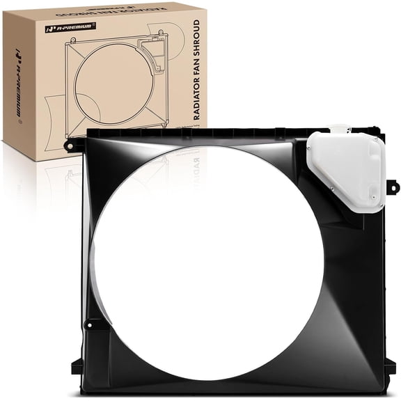 A-Premium Engine Radiator Cooling Fan Shroud with Expansion Coolant Tank Compatible with Toyota Tacoma 2005-2019 2.7L, Replace# 167110C140