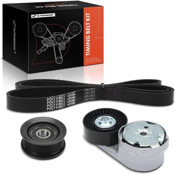 A-Premium Engine Serpentine Belt Drive Kit Compatible with Dodge Grand Caravan 2011-2016, Journey 2013-2019, Avenger 2013-2014 & Chrysler Town & Country 2011-2016, 200 2012-2014 & Ram C/V