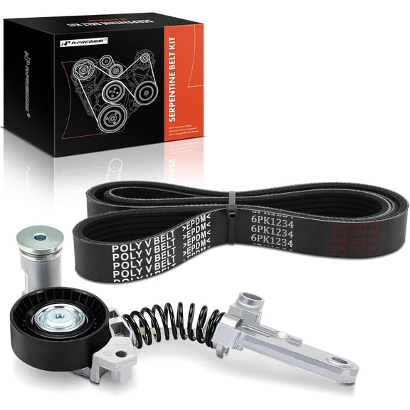 A-Premium Engine Serpentine Belt Drive Kit Compatible with Toyota & Scion Cars - Corolla 2014-2020, Corolla iM 2017-2018, C-HR CHR 2018-2020/2022, iM 2016-1.8L 2.0L