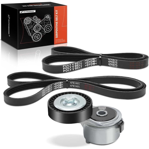 A-Premium Engine Serpentine Belt Drive Kit Compatible with Chrysler PT Cruiser 2003-2010 & Dodge Neon 2003-2005 - 2.4L