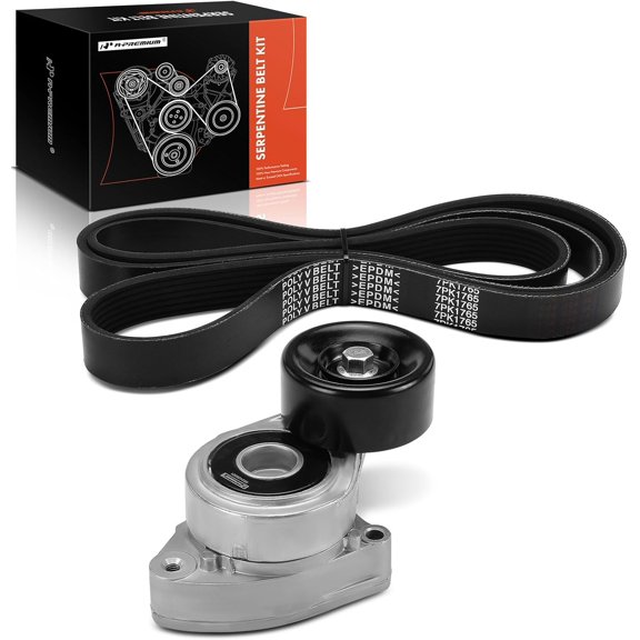 A-Premium Engine Serpentine Belt Drive Kit Compatible with Honda Element 2003-2011 - 2.4L