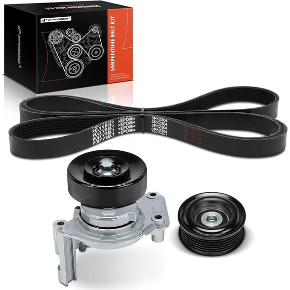 A-Premium Engine Serpentine Belt Drive Kit Compatible with Toyota Cars - Tundra 2000 2001 2002-4.7L