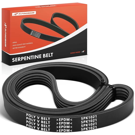 A-Premium Engine Serpentine Drive Belt Compatible with Chevrolet Malibu 2004-2012, Classic 2005 & BMW X5 2002-2003 & Pontiac G6 2006-2010, Solstice & Saturn Aura, Sky, 2.0L 2.2L 2.4L 4.4L 4.6L