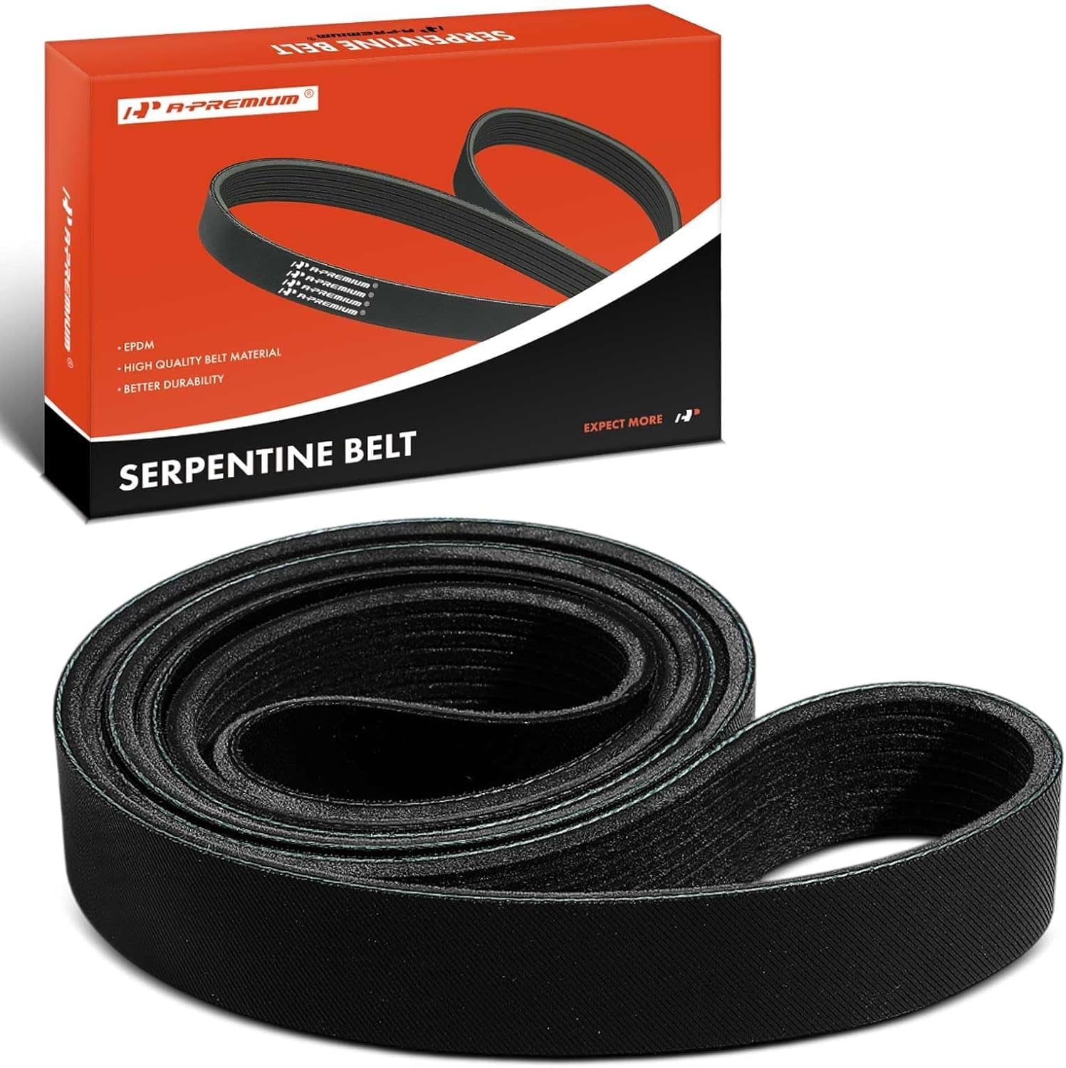 Fvr375 A-Premium Engine Serpentine Drive Belt Compatible with Ford & Chevrolet ...