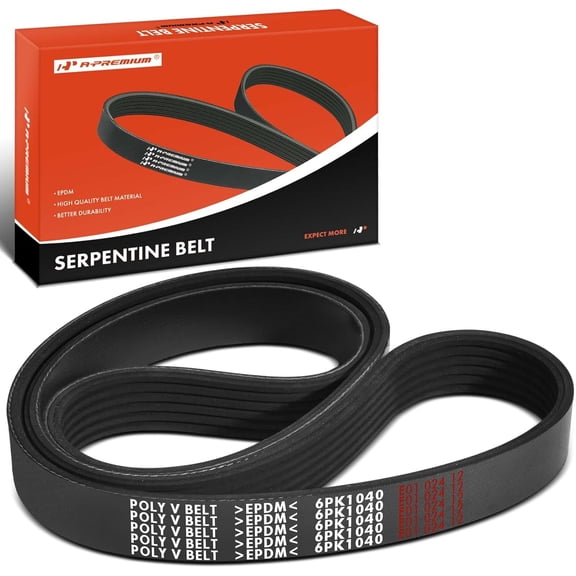A-Premium 41.02 In Alternator & Air Conditioning Serpentine Drive Belt For Toyota Highlander 2001-2007, V6 3.0L 3.3L