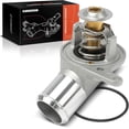 thumbnail image 1 of A-Premium Engine Thermostat Housing Assembly Compatible with Chevy, GMC, Cadillac, Isuzu, Hummer & Pontiac Vehicles - 97-03 - Silverado Express Savana 1500 2500 3500, Tahoe, Escalade, Firebird & More, 1 of 6