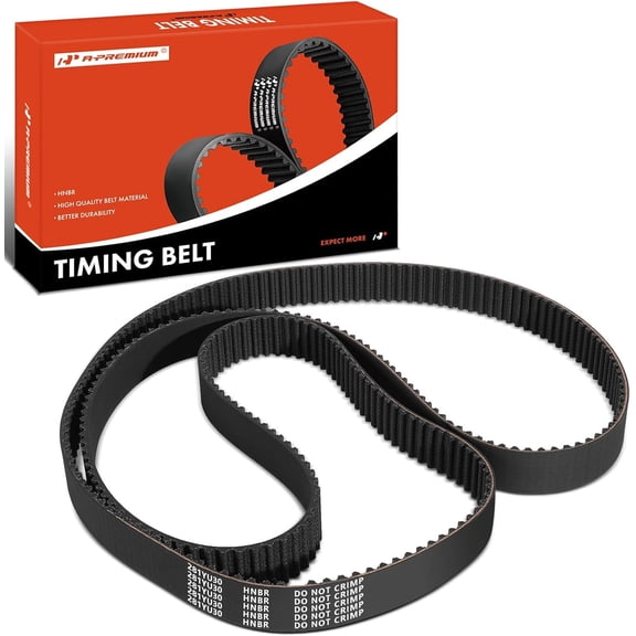 A-Premium Engine Timing Belt Compatible with Subaru Outback 2005-2009, Forester 2004-2013, Impreza 2002-2014, Legacy 2005-2012, Baja 2004-2006, WRX 2012-2016, WRX STI 2013-2021 & Saab 9-2X, 2.0L 2.5L