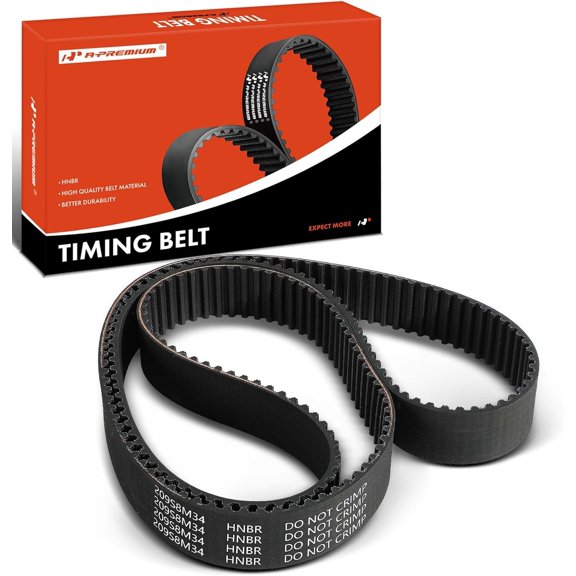 A-Premium Engine Timing Belt Compatible with Lexus LS400 1990-1997 4.0L, SC400 1992-1997 4.0L - Replace# 1356859045