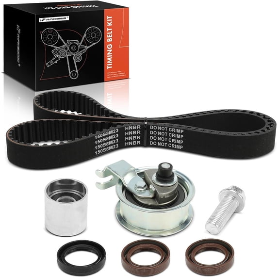 A-Premium Engine Timing Belt Kit Compatible with Volkswagen Jetta 2000-2005, Passat 2000-2001, Golf 2000-2006, Beetle 2000-2005 & Audi A4/A4 Quattro 2001, TT 2000-2006, TT Quattro 2000-2006 - 1.8L