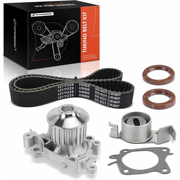 A-Premium Engine Timing Belt Kit with Water Pump Compatible with Mitsubishi Lancer 2002-2007 - 1.9L