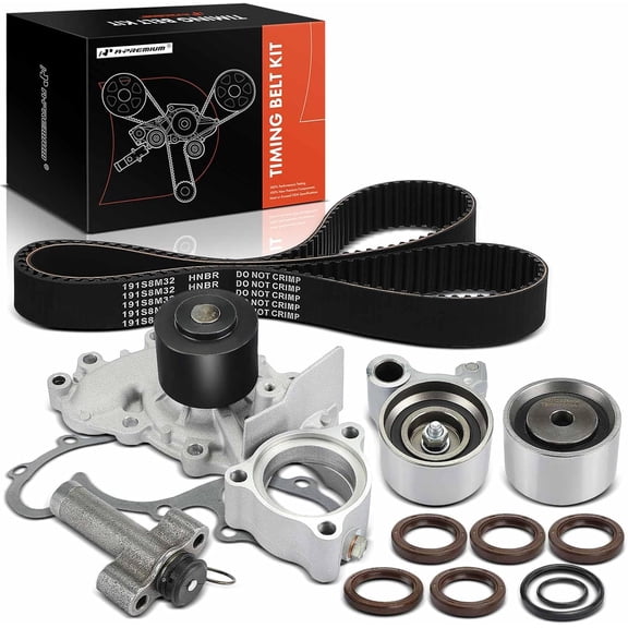 A-Premium Engine Timing Belt Kit with Water Pump Compatible with Toyota & Lexus Cars - Camry, ES300, 1992-1993 - 3.0L