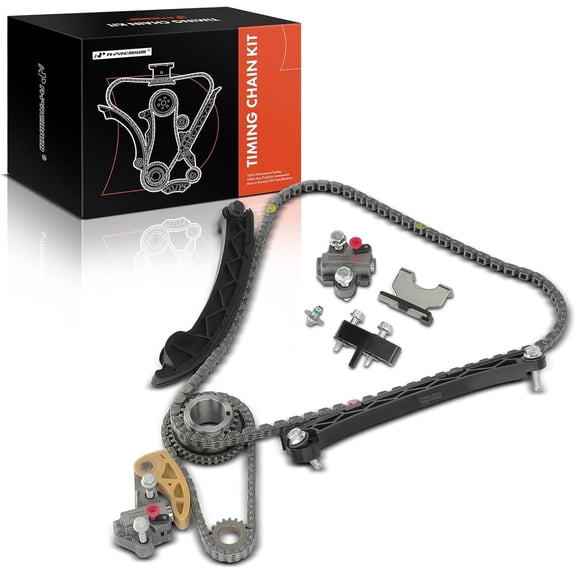 A-Premium Engine Timing Chain Kit W/Sprocket & Tensioner & Guide Compatible with Chevrolet, GMC, Buick & Cadillac - Equinox, Malibu, Traverse, Impala, Colorado, Blazer, Terrain, Acadia, LaCrosse, CTS
