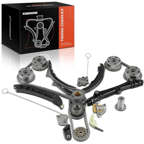 A-Premium Engine Timing Chain Kit W/Sprocket & Tensioner & Guide Compatible with Jeep Grand Cherokee, Wrangler & Dodge Grand Caravan, Charger & Chrysler Town & Country & Ram ProMaster 1500 - V6 3.6L