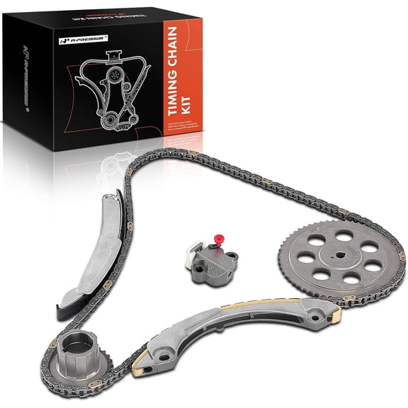 A-Premium Engine Timing Chain Kit W/VVT Tensioner & Guide [fit DOHC, 4,5,6Cyl 2.8 3.5 3.7 4.2L] Compatible with Chevy & GMC & Isuzu & Olds & Hummer & Saab & Buick, fits Colorado, Canyon, i-370 & More